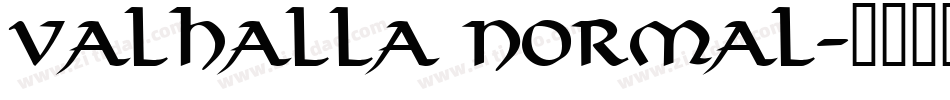 Valhalla Normal字体转换